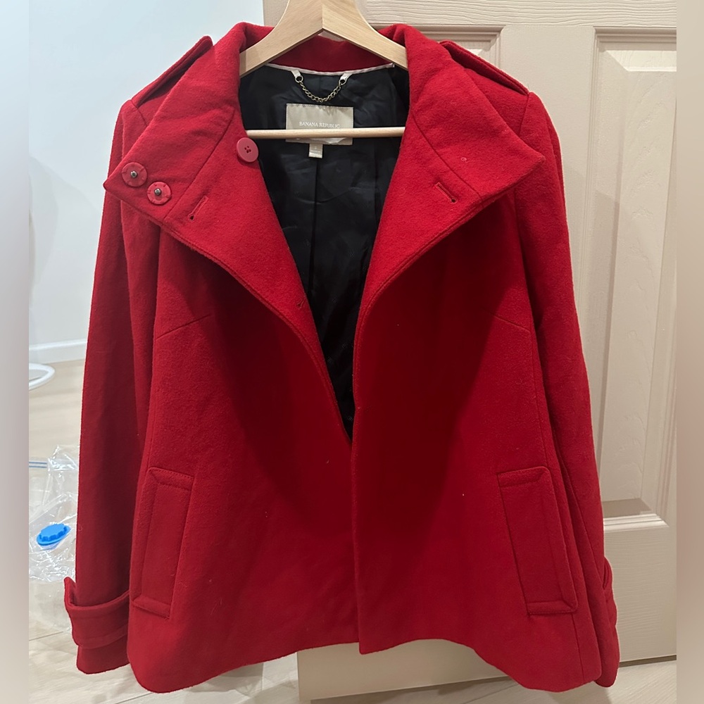 Banana Republic Red Women's Wool Jacket